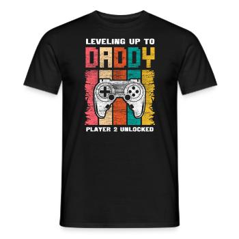Père Fils Bébé Papa Cadeau - T-shirt homme - noir - Devant - AI Model Male 178 light (178cm)