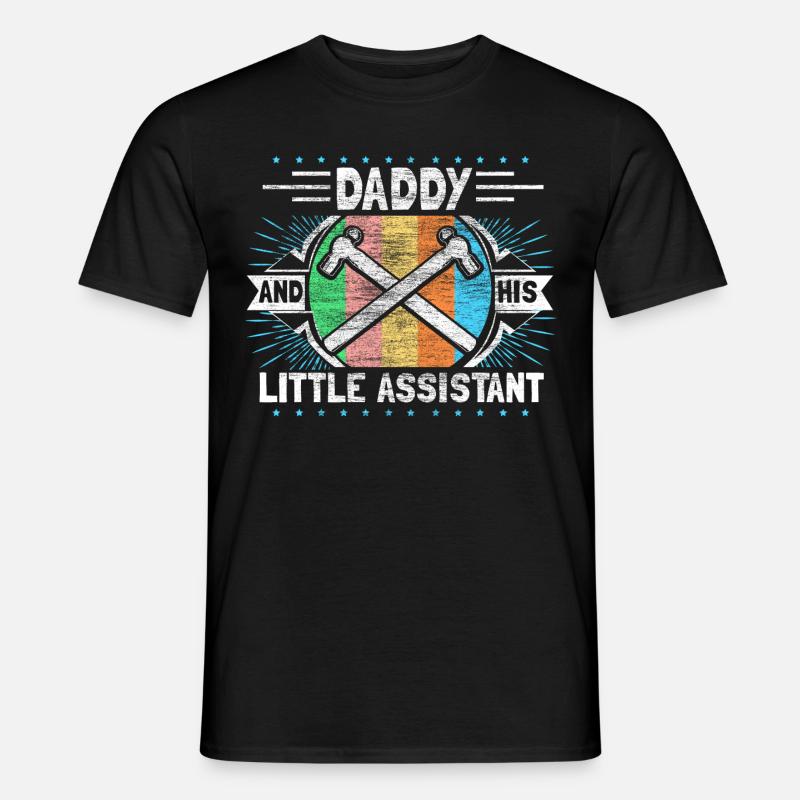 Vater & Sohn Kind Daddy - Männer T-Shirt - Schwarz