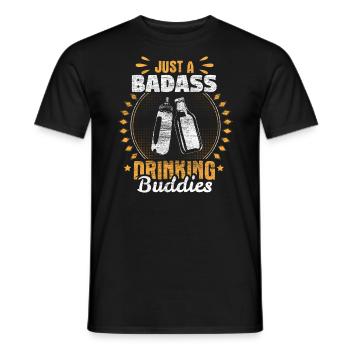 Vater & Sohn Eltern Familie - Männer T-Shirt - Schwarz - Vorne - AI Model Male 178 light (178cm)