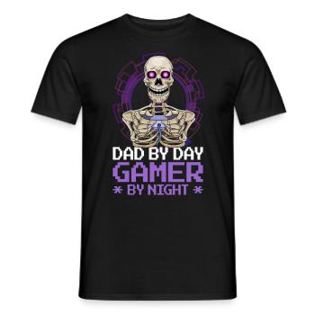 gamer gaming gaming video games gift - Men's T-Shirt - black - Front - AI Model Male 178 light (178cm)
