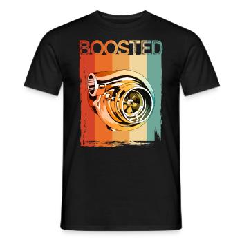 Turbocompresseur Boosté Auto Tuning Car Mechanic - T-shirt homme - noir - Devant - AI Model Male 178 light (178cm)
