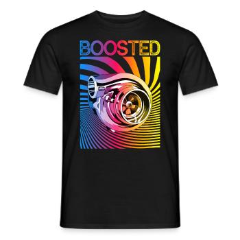 Turbocompresseur Boosté Auto Tuning Car Mechanic - T-shirt homme - noir - Devant - AI Model Male 178 light (178cm)