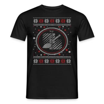 Ugly Fliesenleger Motiv Weihnachten Heilig Abend - Männer T-Shirt - Schwarz - Vorne - AI Model Male 178 light (178cm)