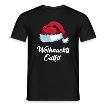 Weihnachts-Outfit Partnerlook Weihnachten Familie - Männer T-Shirt - Schwarz - Vorne - AI Model Male 178 light (178cm)
