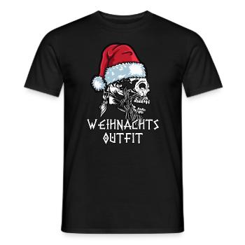 Viking Ugly Christmas – Valhalla Wikinger Outfit - Männer T-Shirt - Schwarz - Vorne - AI Model Male 178 light (178cm)