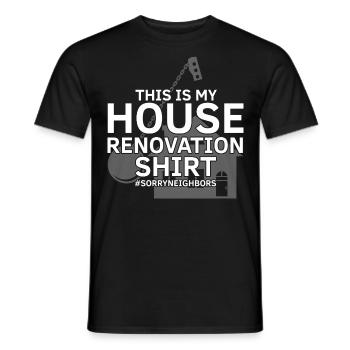 Démolition et rénovation de maisons - T-shirt homme - noir - Devant - AI Model Male 178 light (178cm)