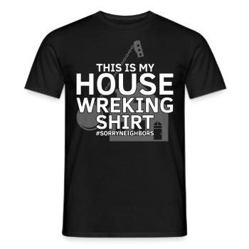 Conception de démolition de maisons et rénovation de maisons - T-shirt homme - noir - Devant - AI Model Male 178 light (178cm)