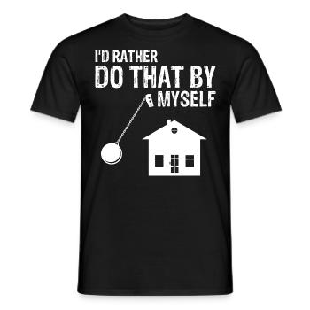 Conception de démolition et de rénovation de maisons - T-shirt homme - noir - Devant - AI Model Male 178 light (178cm)