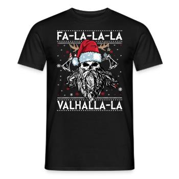 Viking Ugly Christmas – Valhalla Wikinger Outfit - Männer T-Shirt - Schwarz - Vorne - AI Model Male 178 light (178cm)