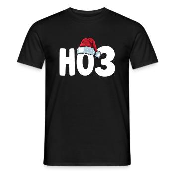 Lustiges Hässliches Weihnacht Ugly Christmas Ho3 - Männer T-Shirt - Schwarz - Vorne - AI Model Male 178 light (178cm)