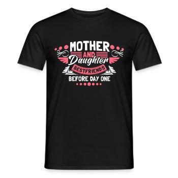 Idée cadeau mère-fille parents - T-shirt homme - noir - Devant - AI Model Male 178 light (178cm)