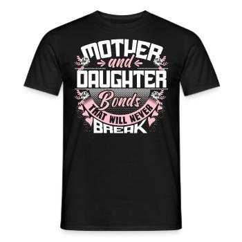 Idée cadeau de cohésion mère-fille - T-shirt homme - noir - Devant - AI Model Male 178 light (178cm)