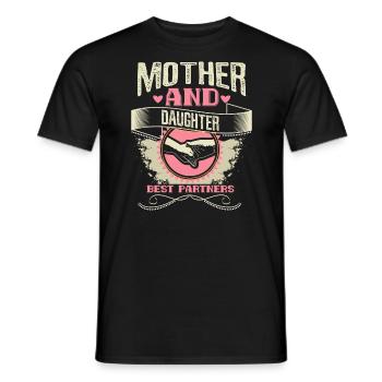 Idée cadeau de famille mère-fille - T-shirt homme - noir - Devant - AI Model Male 178 light (178cm)