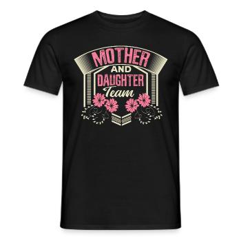 Mother Daughter Best Friends Love Gift - Men's T-Shirt - black - Front - AI Model Male 178 light (178cm)