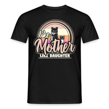 Mère Fille Cadeau de cohésion de la fête des mères - T-shirt homme - noir - Devant - AI Model Male 178 light (178cm)