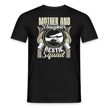 Mutter und Tochter Kindertag Eltern Geschenkidee - Männer T-Shirt - Schwarz - Vorne - AI Model Male 178 light (178cm)