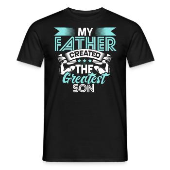 Best Son Gift - Men's T-Shirt - black - Front - AI Model Male 178 light (178cm)