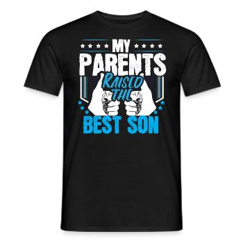 Best Son Boy Gift - Men's T-Shirt - black - Front - AI Model Male 178 light (178cm)