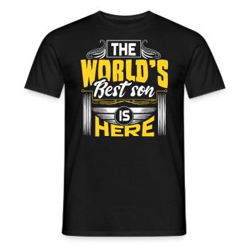 Son Mother - Men's T-Shirt - black - Front - AI Model Male 178 light (178cm)