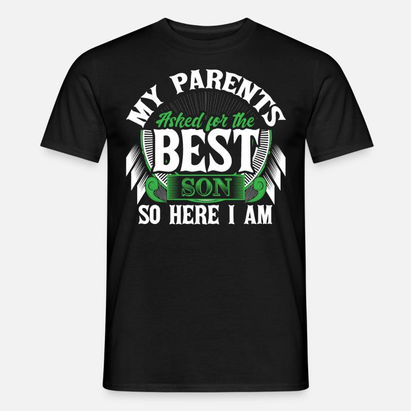 Bester Sohn Mutter Geschenk - Männer T-Shirt - Schwarz