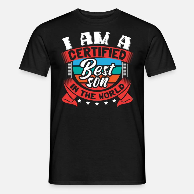 Sohn Mutter Junge - Männer T-Shirt - Schwarz