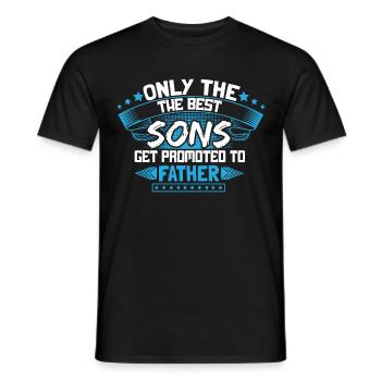 Son Birthday Gift Idea - Men's T-Shirt - black - Front - AI Model Male 178 light (178cm)