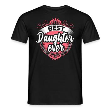 Beste Tochter Vater Geburtstag - Männer T-Shirt - Schwarz - Vorne - AI Model Male 178 light (178cm)