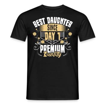 Beste Tochter Eltern Niedlich Geschenk - Männer T-Shirt - Schwarz - Vorne - AI Model Male 178 light (178cm)