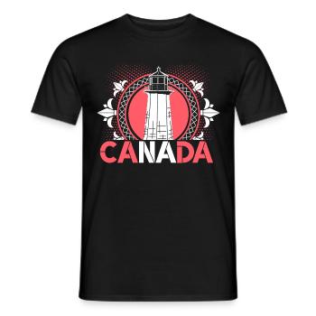 Feuille d’érable du Canada - T-shirt homme - noir - Devant - AI Model Male 178 light (178cm)