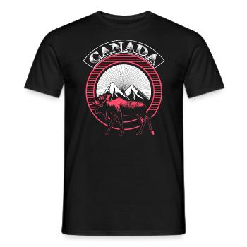 Canada Snow State Gift Idea - Men's T-Shirt - black - Front - AI Model Male 178 light (178cm)