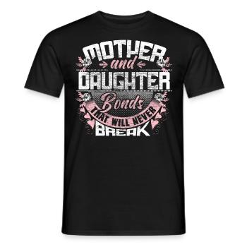 Mère Fille Parents - T-shirt homme - noir - Devant - AI Model Male 178 light (178cm)