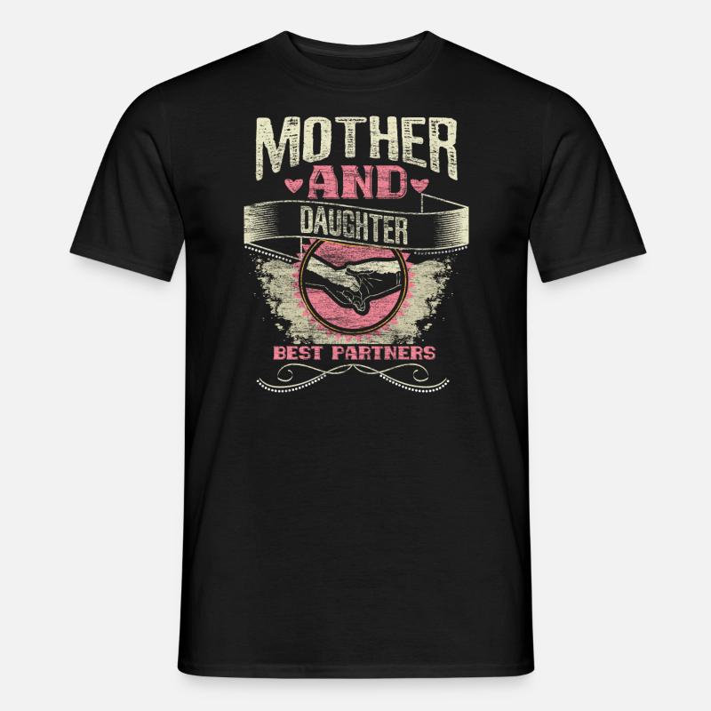 Mutter Tochter Beste Freunde Eltern - Männer T-Shirt - Schwarz