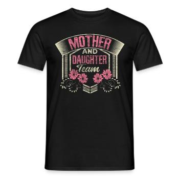 Mutter Tochter Familie Mutterliebe - Männer T-Shirt - Schwarz - Vorne - AI Model Male 178 light (178cm)