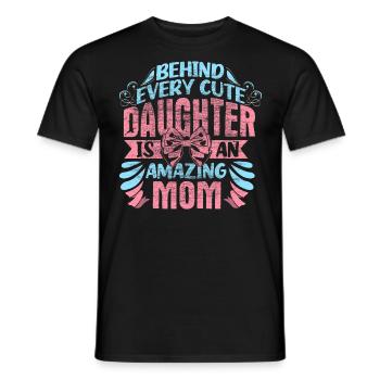 Mutter Tochter Beste Freunde Kind - Männer T-Shirt - Schwarz - Vorne - AI Model Male 178 light (178cm)
