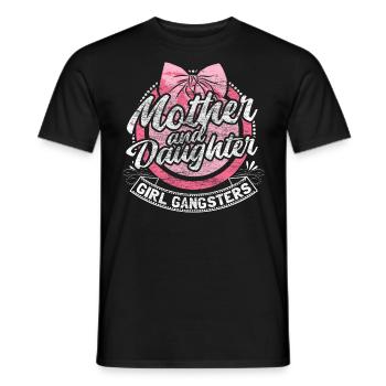 Mère Fille Famille Parents - T-shirt homme - noir - Devant - AI Model Male 178 light (178cm)