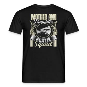 Mutter und Tochter Kindertag Eltern Geschenkidee - Männer T-Shirt - Schwarz - Vorne - AI Model Male 178 light (178cm)