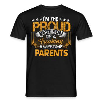Sohn Familie Junge Geschenk - Männer T-Shirt - Schwarz - Vorne - AI Model Male 178 light (178cm)
