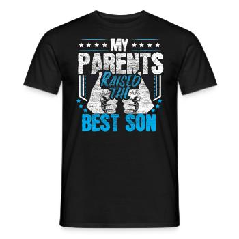 Sohn Familie Junge Geschenkidee - Männer T-Shirt - Schwarz - Vorne - AI Model Male 178 light (178cm)
