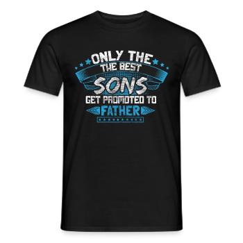 Best Son Young Gift Idea - Men's T-Shirt - black - Front - AI Model Male 178 light (178cm)