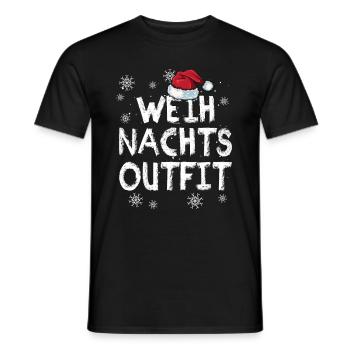 Weihnachts-Outfit Partnerlook Weihnachten Familie - Männer T-Shirt - Schwarz - Vorne - AI Model Male 178 light (178cm)