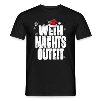 Weihnachts-Outfit Partnerlook Weihnachten Familie - Männer T-Shirt - Schwarz - Vorne - AI Model Male 178 light (178cm)
