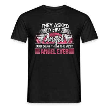 Daughter Mother Birthday Gift - Men's T-Shirt - black - Front - AI Model Male 178 light (178cm)