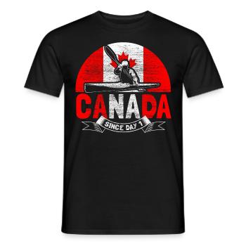 Cadeau de la fierté wapiti du Canada - T-shirt homme - noir - Devant - AI Model Male 178 light (178cm)