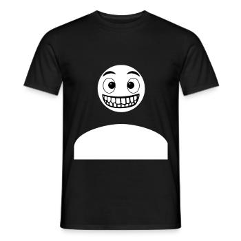 Gruseliges Lustigesabsurdes Gesicht Design - Männer T-Shirt - Schwarz - Vorne - AI Model Male 178 light (178cm)
