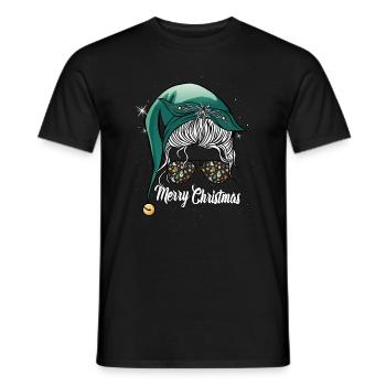 Merry Christmas Mother beautiful gifts - Men's T-Shirt - black - Front - AI Model Male 178 light (178cm)