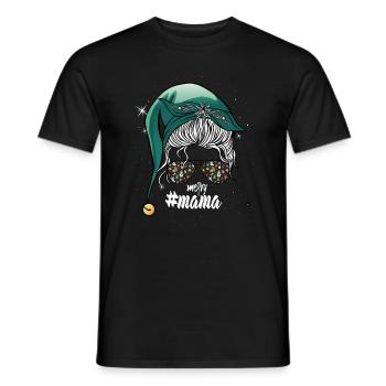 Merry Christmas Mother beautiful gifts - Men's T-Shirt - black - Front - AI Model Male 178 light (178cm)
