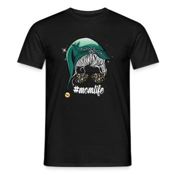 Merry Christmas Mother beautiful gifts - Men's T-Shirt - black - Front - AI Model Male 178 light (178cm)