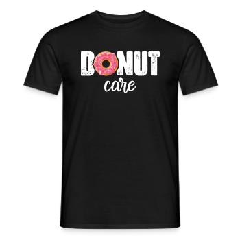 Donut or Donut Care Funny Donut - Men's T-Shirt - black - Front - AI Model Male 178 light (178cm)