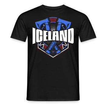 Islande Reykjavik Pride - T-shirt homme - noir - Devant - AI Model Male 178 light (178cm)