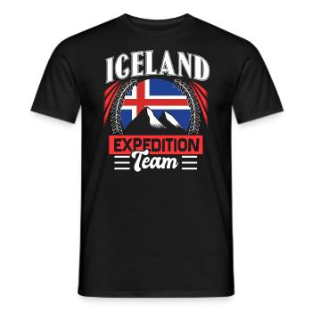 Iceland Gift - Men's T-Shirt - black - Front - AI Model Male 178 light (178cm)